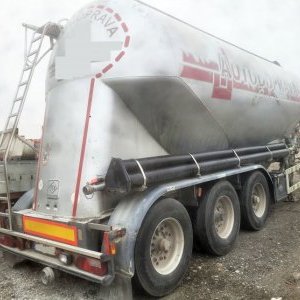 foto 35m3 silo alu tank semitrailer Feldbinder flour food