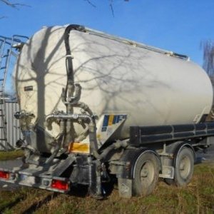 foto 30m3 silo malt tandem trailer tank Feldbinder