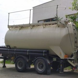 foto 30m3 silo malt tandem trailer tank Feldbinder